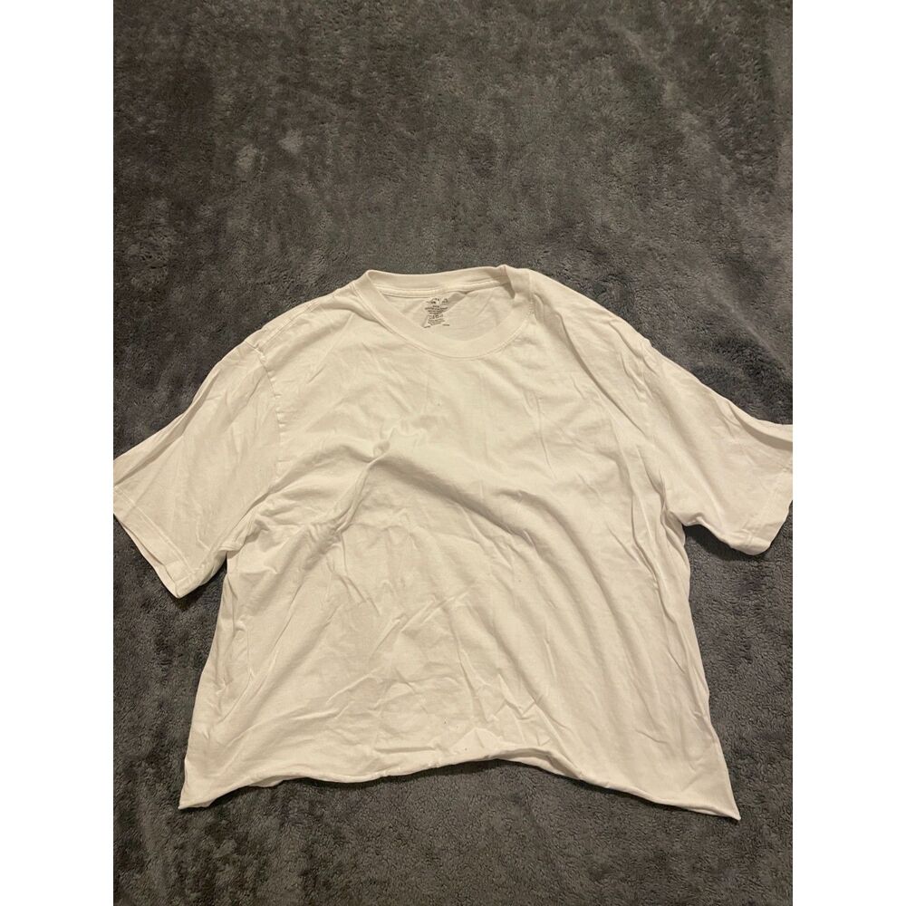 🤍 Jockey White Boxy Tee – Minimalist Casual Shirt